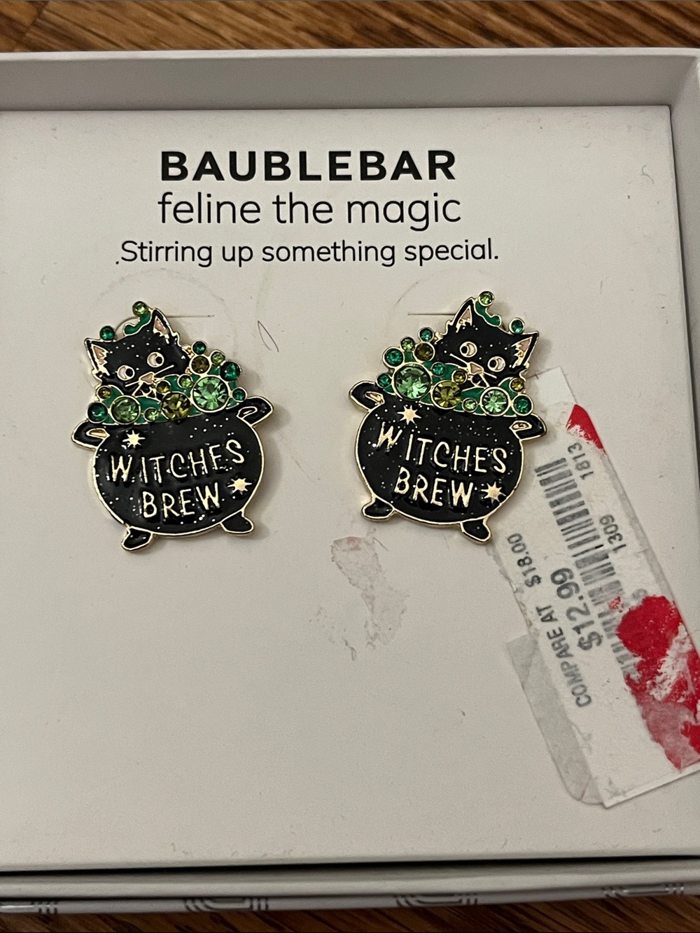Baublebar x Disney witches brew earrings